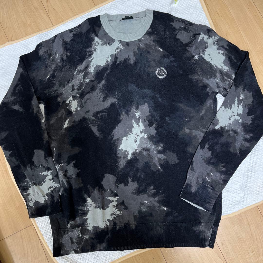 Armani Exchange カモフラージュセーター L