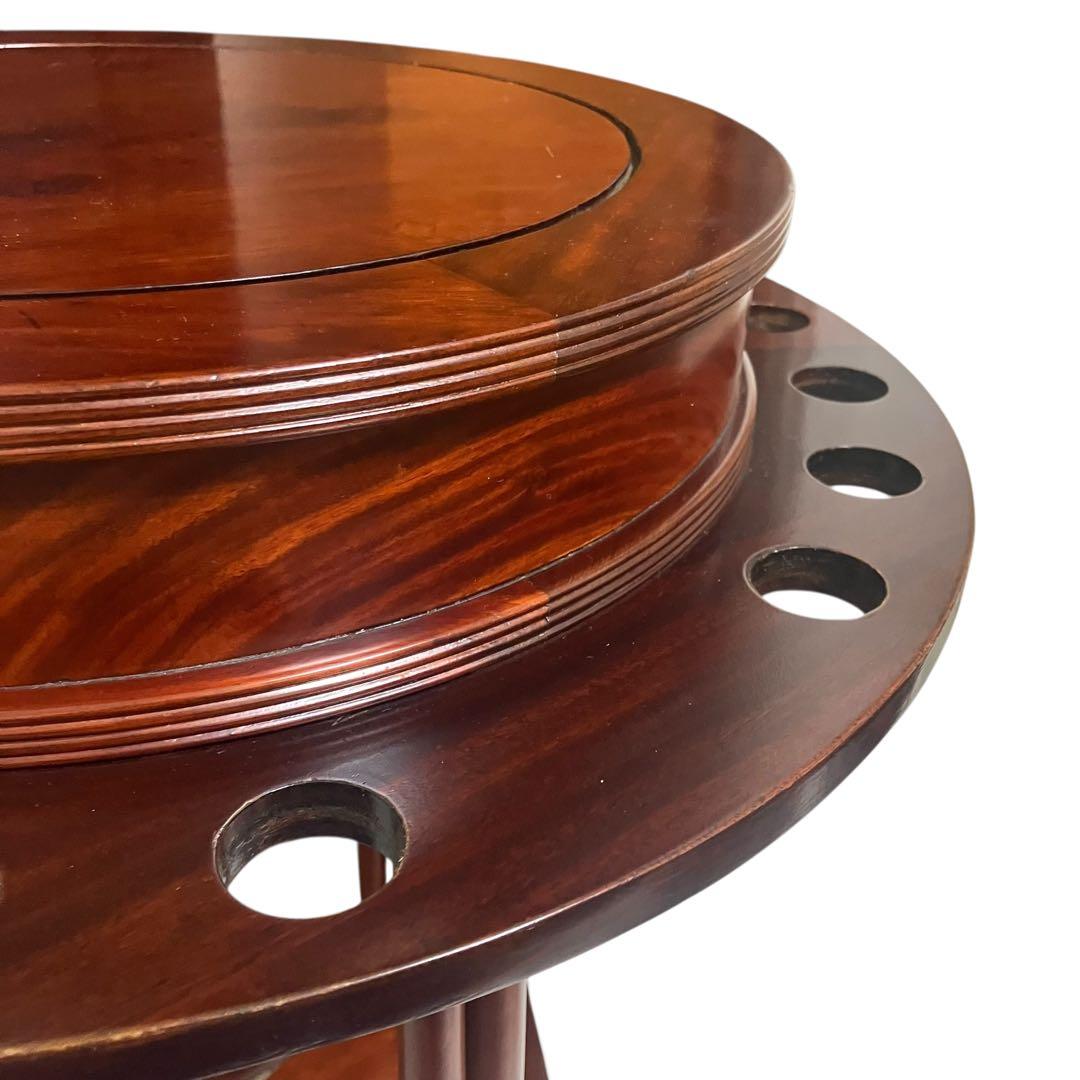 ビリヤード　キューラック　キュースタンド　テーブル　木製　アンティーク