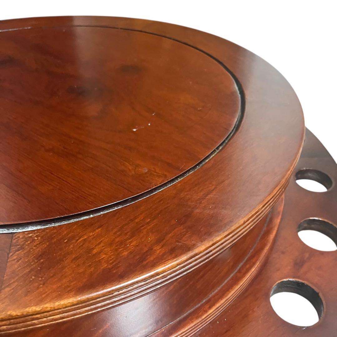 ビリヤード　キューラック　キュースタンド　テーブル　木製　アンティーク