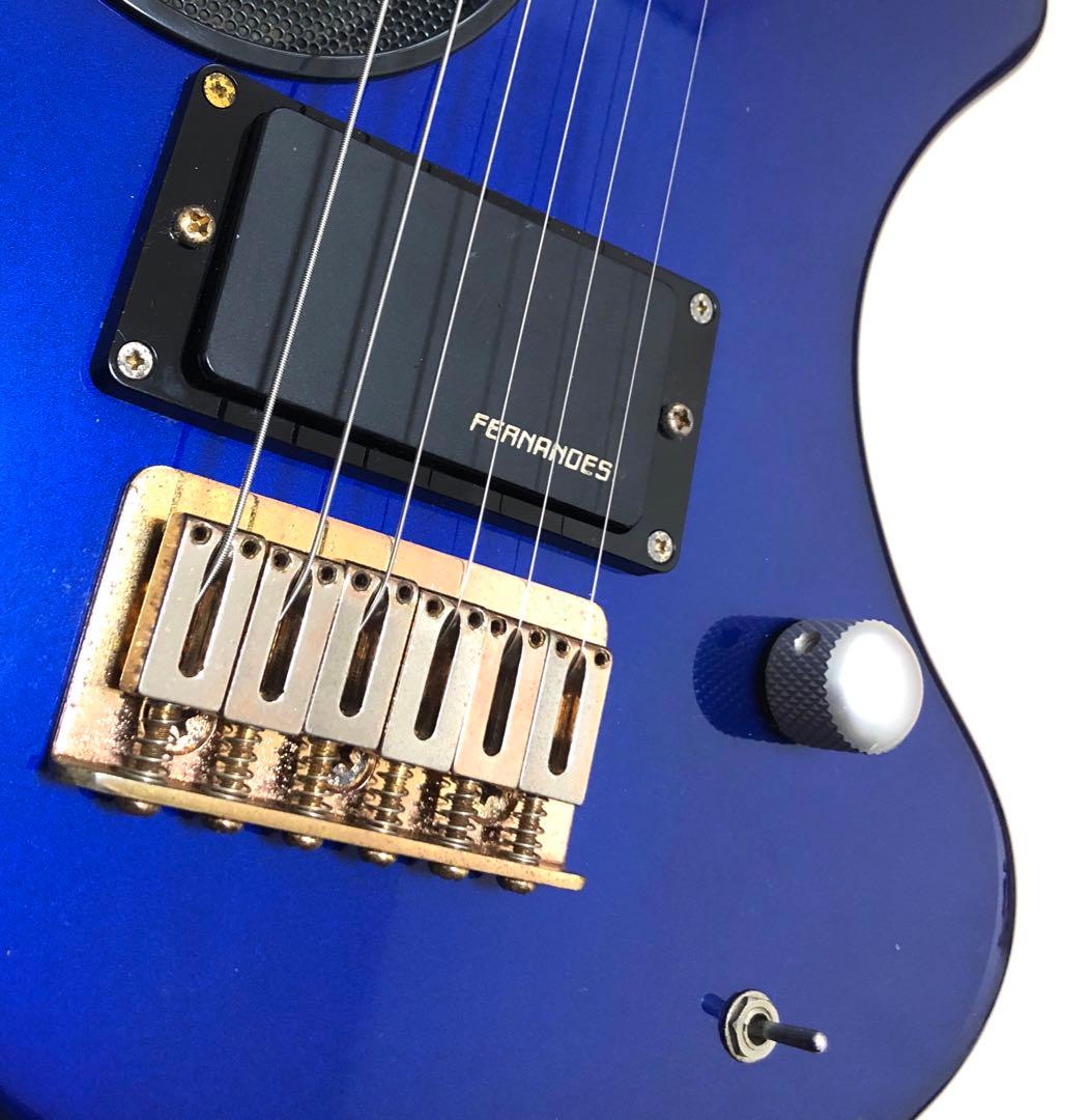 【美品】ZO-3C メタリックブルー アンプ内蔵ミニギター