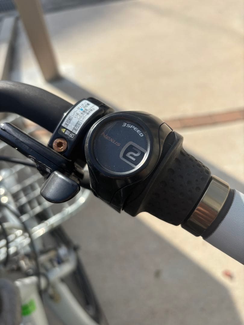 （広島　直接引渡のみ）非電動　ビッケモブ　リアチャイルドシート付　ブルーグレー