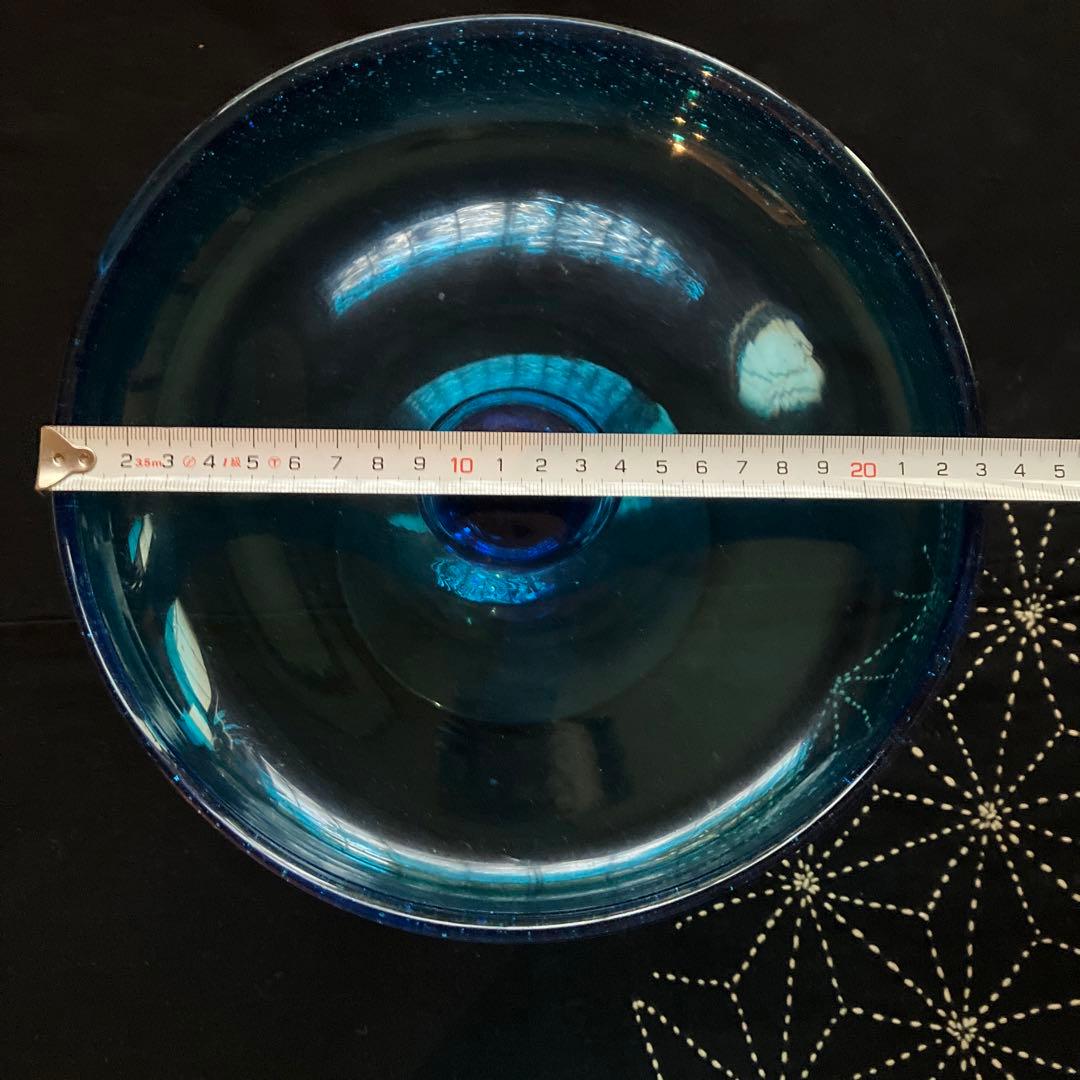 昭和初期　脚付鉢　ガラスコンポート