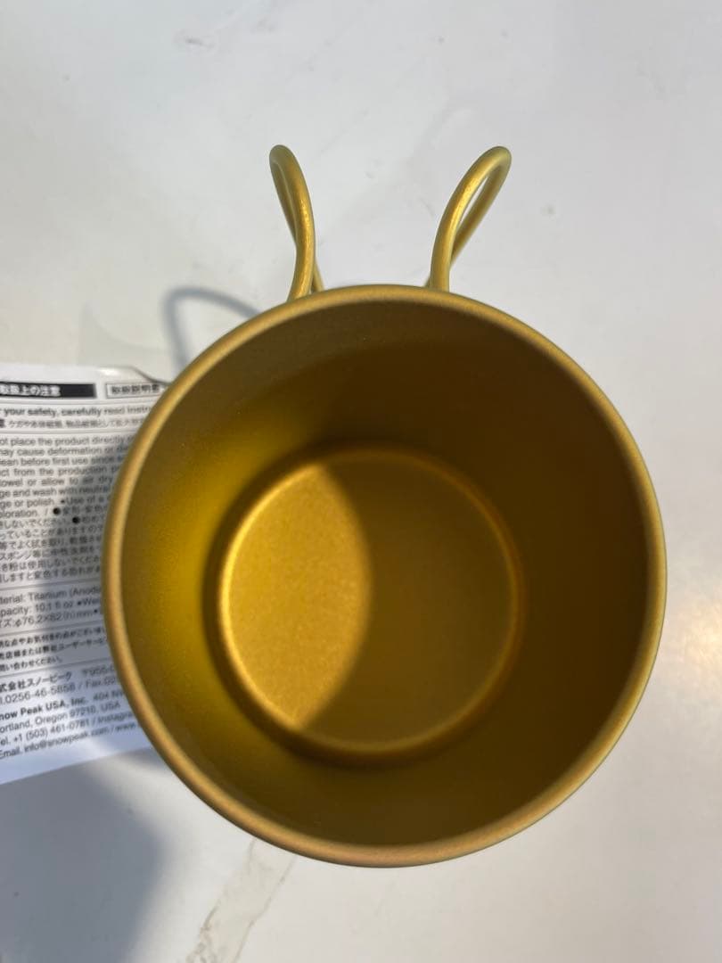  Peak海外限定販売チタンマグ 300シングルウォール・ゴールド☆新品