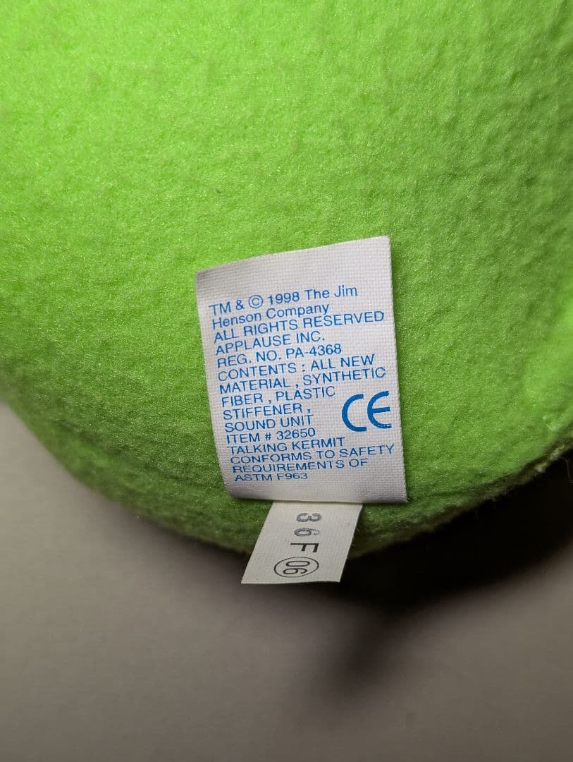 カーミット　おしゃべりぬいぐるみ　音声機能付き