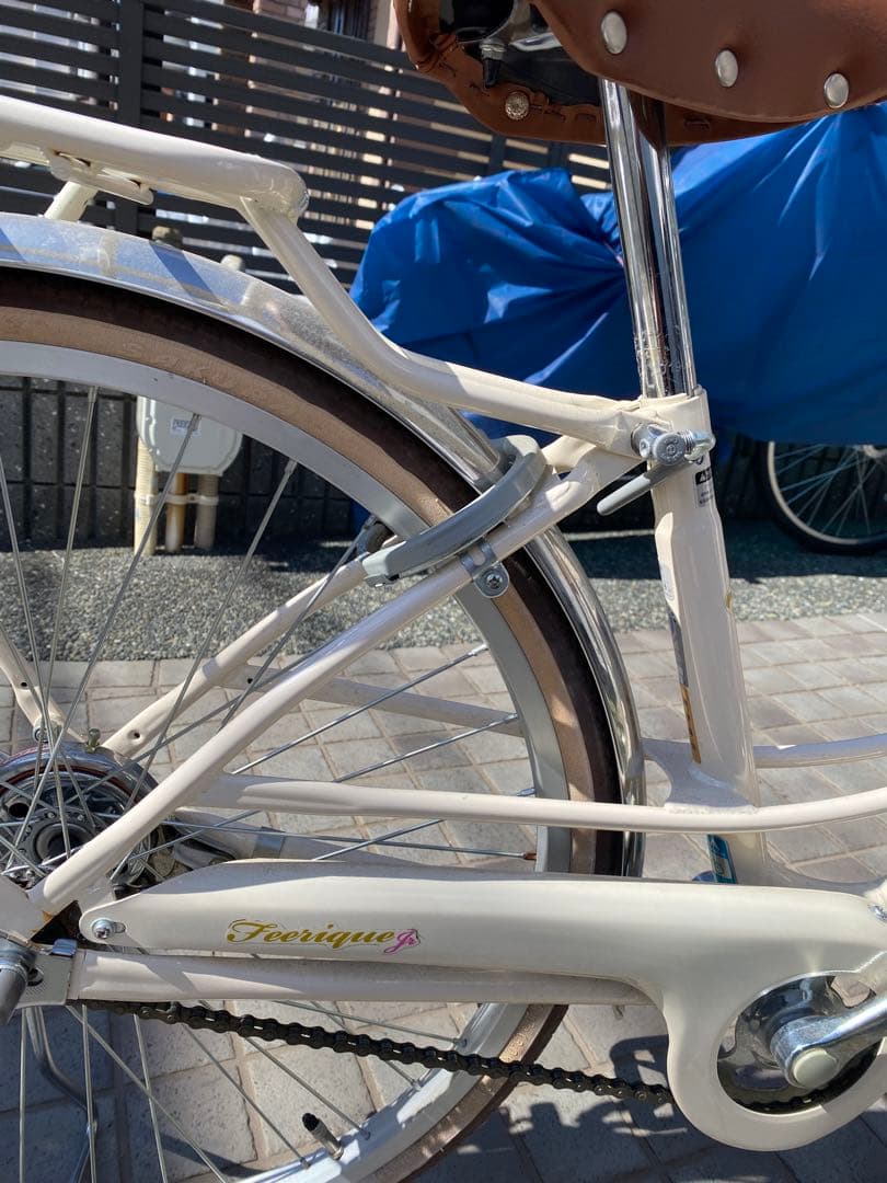 ジュニア自転車 24インチ　ホワイト　美品