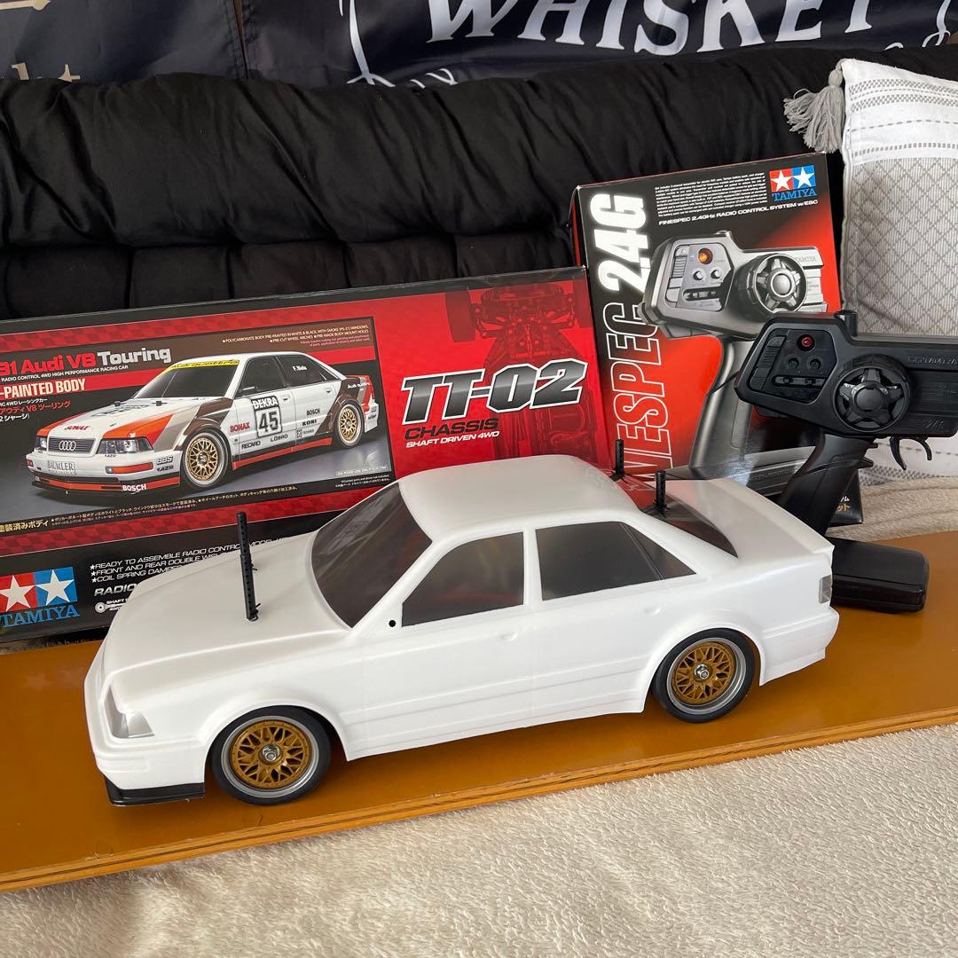 価格交渉お気軽に　 Tamiya TT-02 アウディv8 フルセット