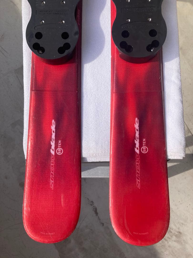 RITEN スキー板 赤/黒 バインディング付き