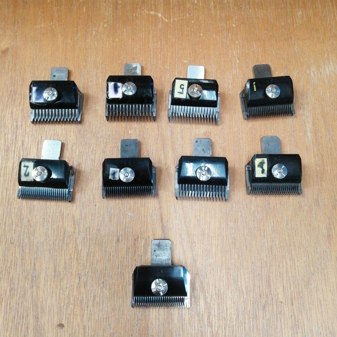 【ジャンク】バリカン用刃 8個セット＋欠けてるバリカン1個