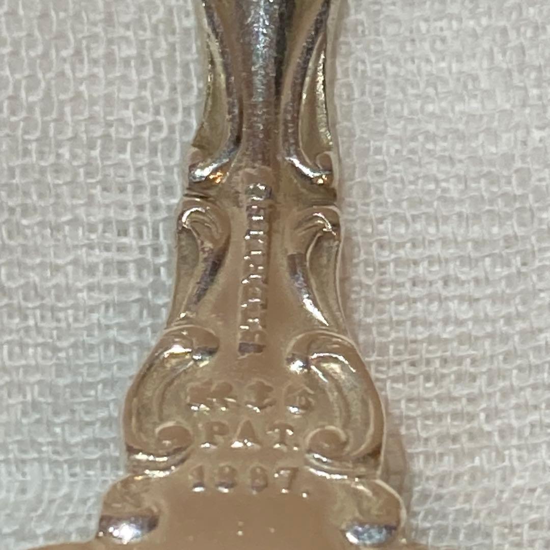 64 アメリカGorham社純銀製シュガースプーン