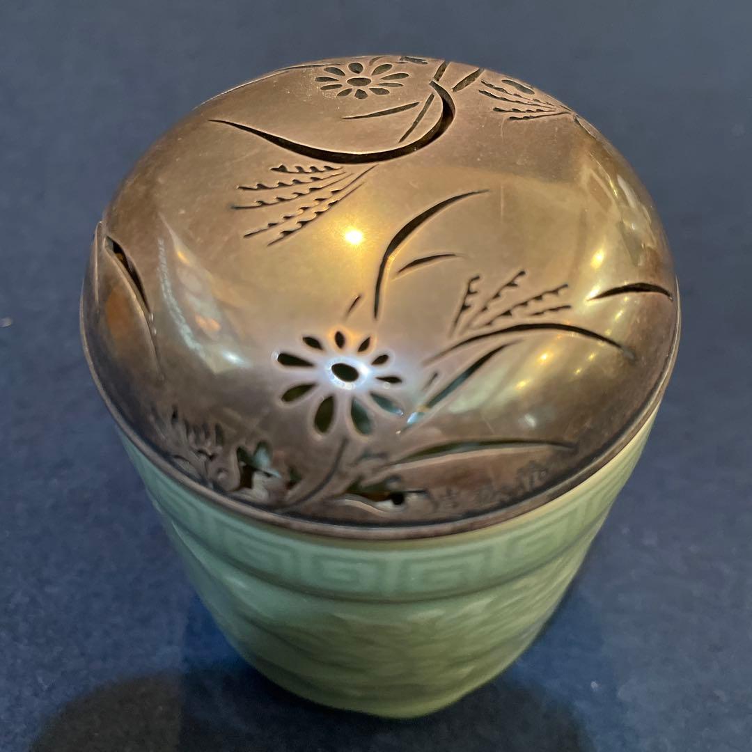 「千家十職」14代【永楽善五郎(得全)】(作) 、【中川浄益】造り『銀火屋香炉』