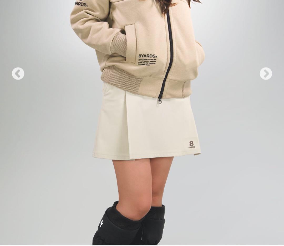 完売品　新品未使用 8YARDS ゴルフスカート Lサイズ ライトベージュ