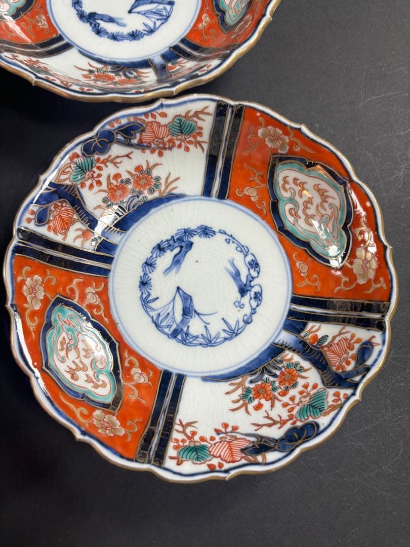 136 古伊万里　錦伊万里　皿　なます　九谷　大聖寺