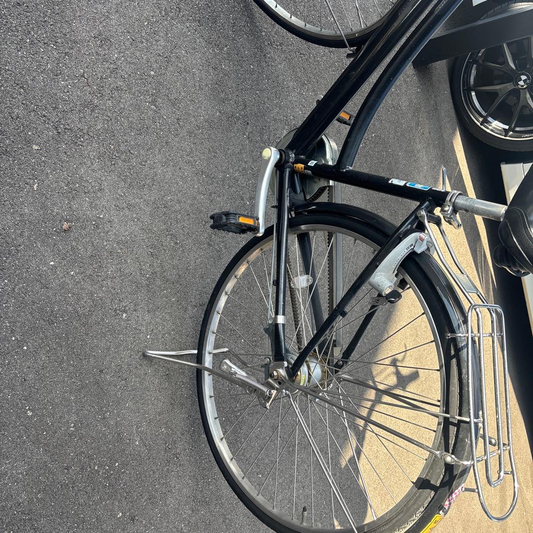 ブリジストン通学シティサイクル ブラック アルベルト27インチ変速付