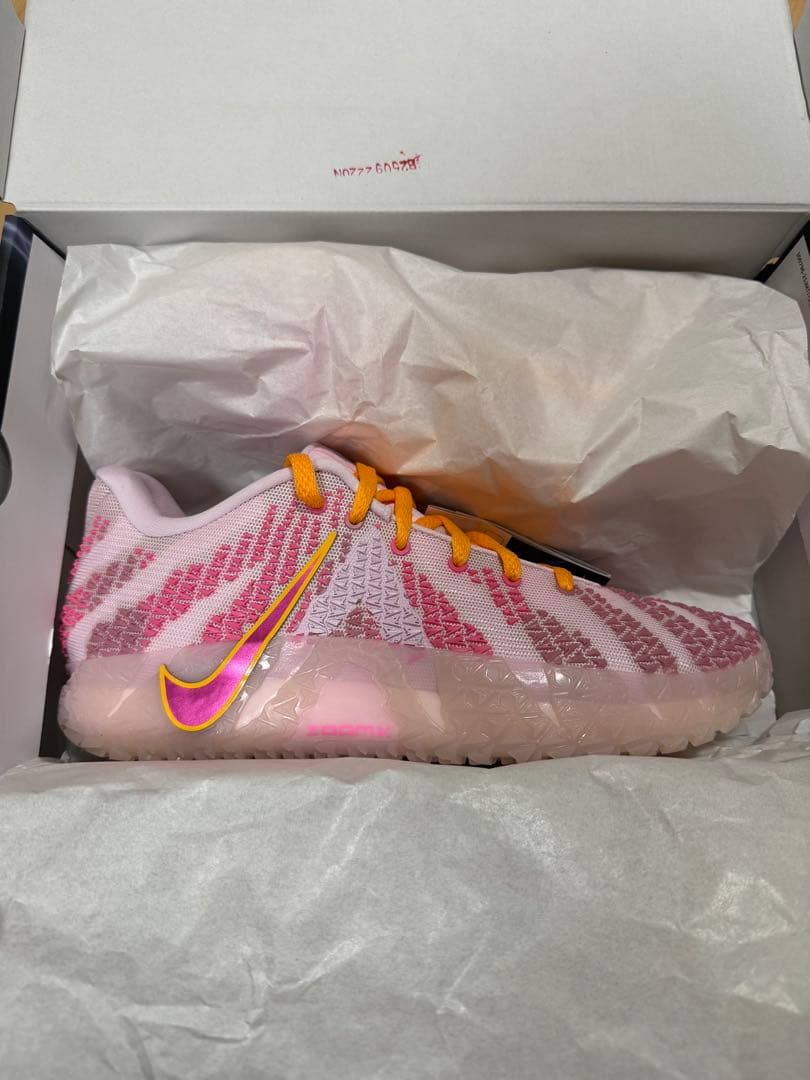 バスケットボールシューズ ピンク/ホワイト/オレンジ