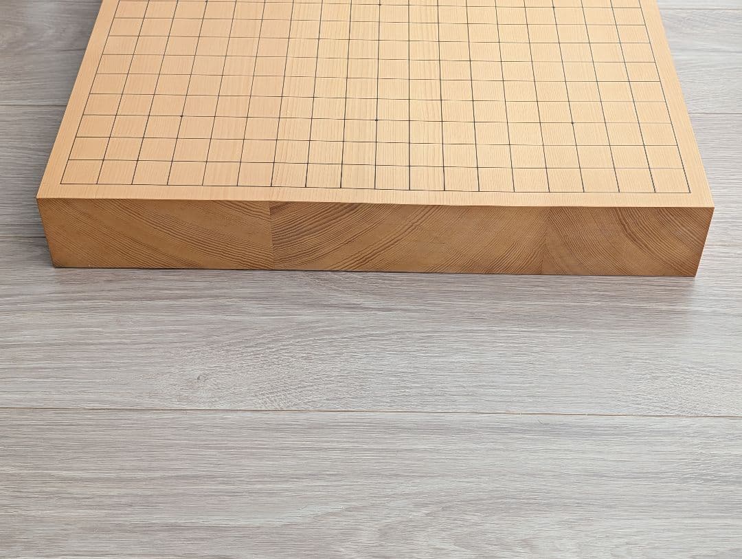 松川碁盤店　日向かや　柾目　卓上碁盤　2寸