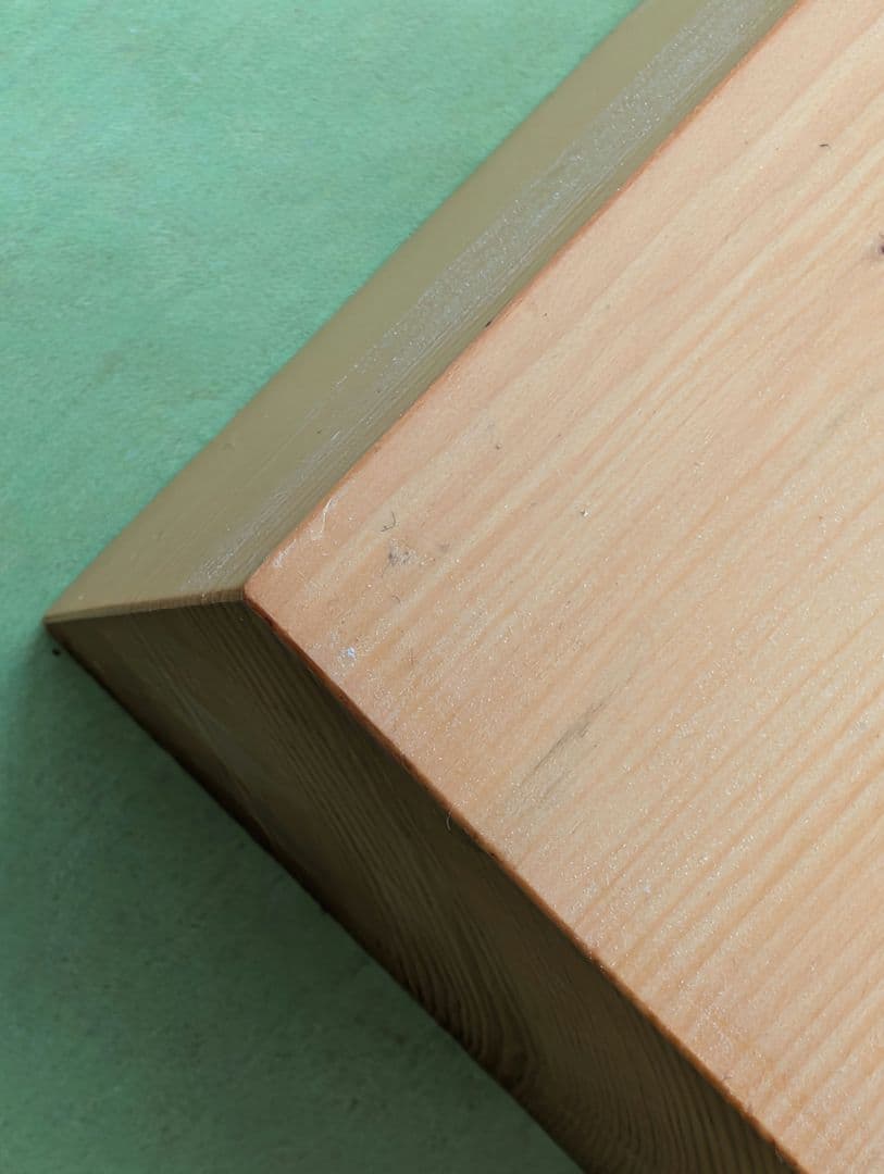 松川碁盤店　日向かや　柾目　卓上碁盤　2寸