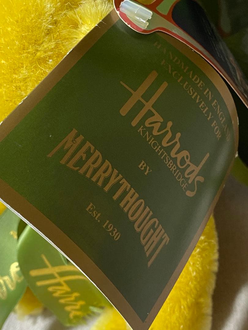 イギリス　メリーソート社　ハロッズテディベア　チーキー　アンティーク