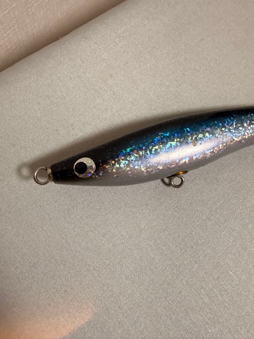 トップウォーター ルアー ブラック・シルバー・ブルーSOULS NARDO13