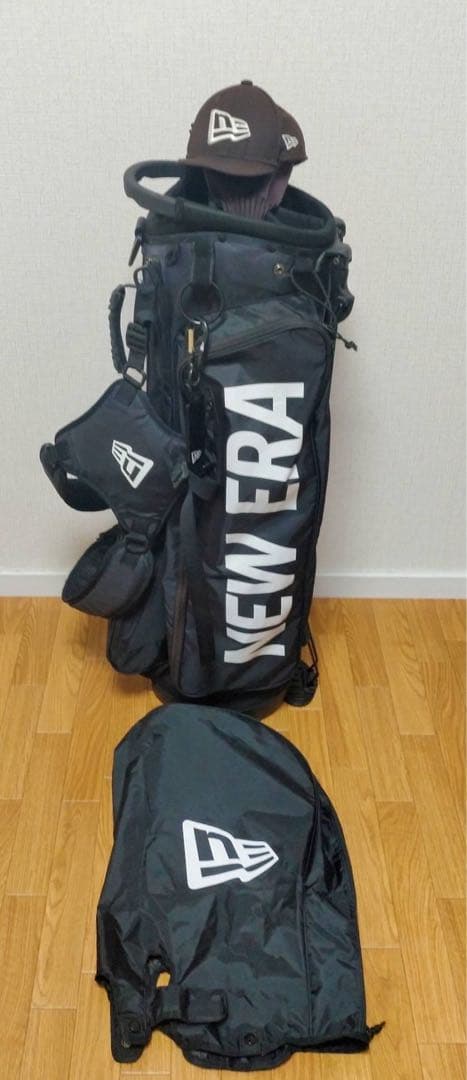 NEWERA ニューエラ ゴルフ キャディバッグ スタンド式 ヘッドカバー付き