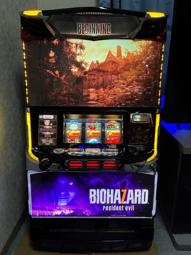 パチスロバイオハザード7 レジデントイービル エヴリンパネル 実機 家庭用セット