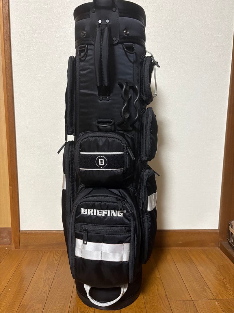 BRIEFING CR-6 キャディバッグ ブラック/シルバー【限定色】おまけ付
