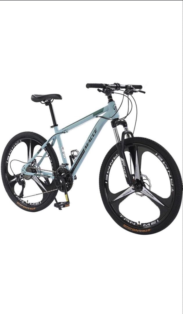 水色 アルミフレーム マウンテンバイク 21段ギア