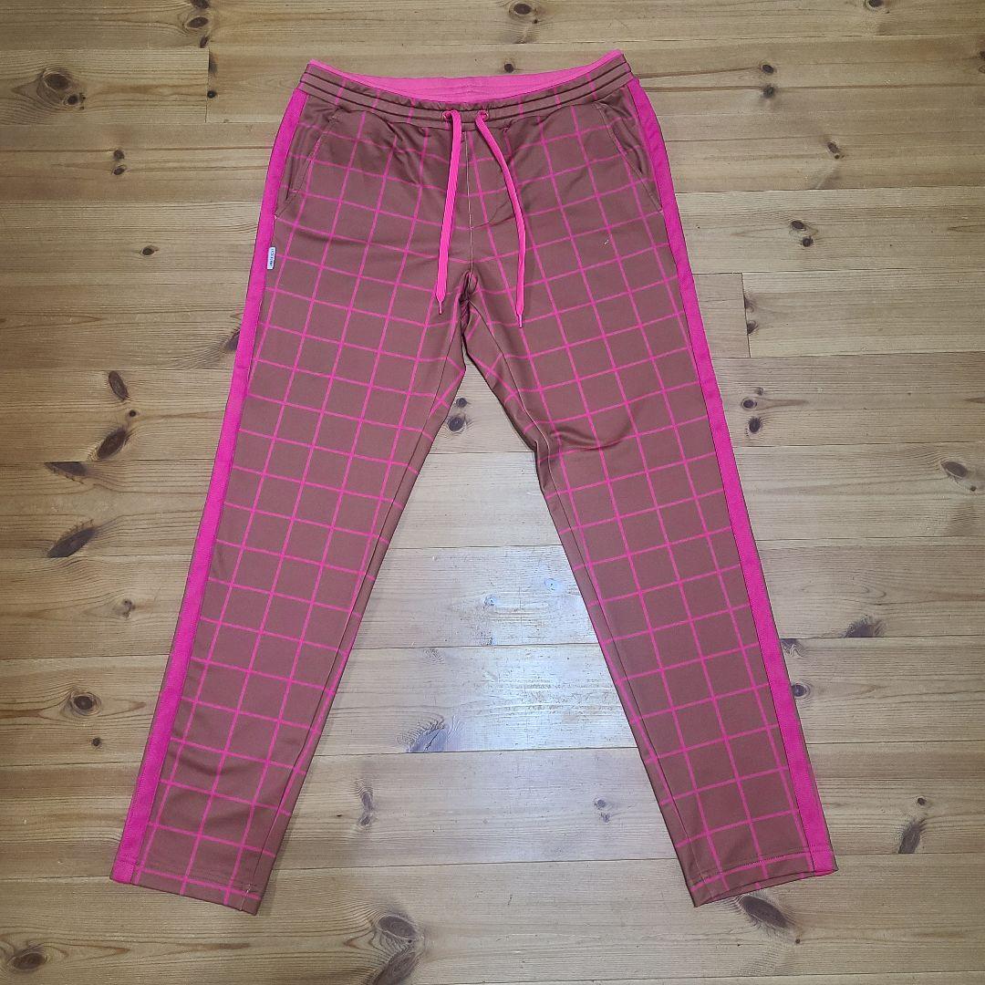 ジャックバニー Jack Bunny イージーパンツ チェック柄 ピンク 茶