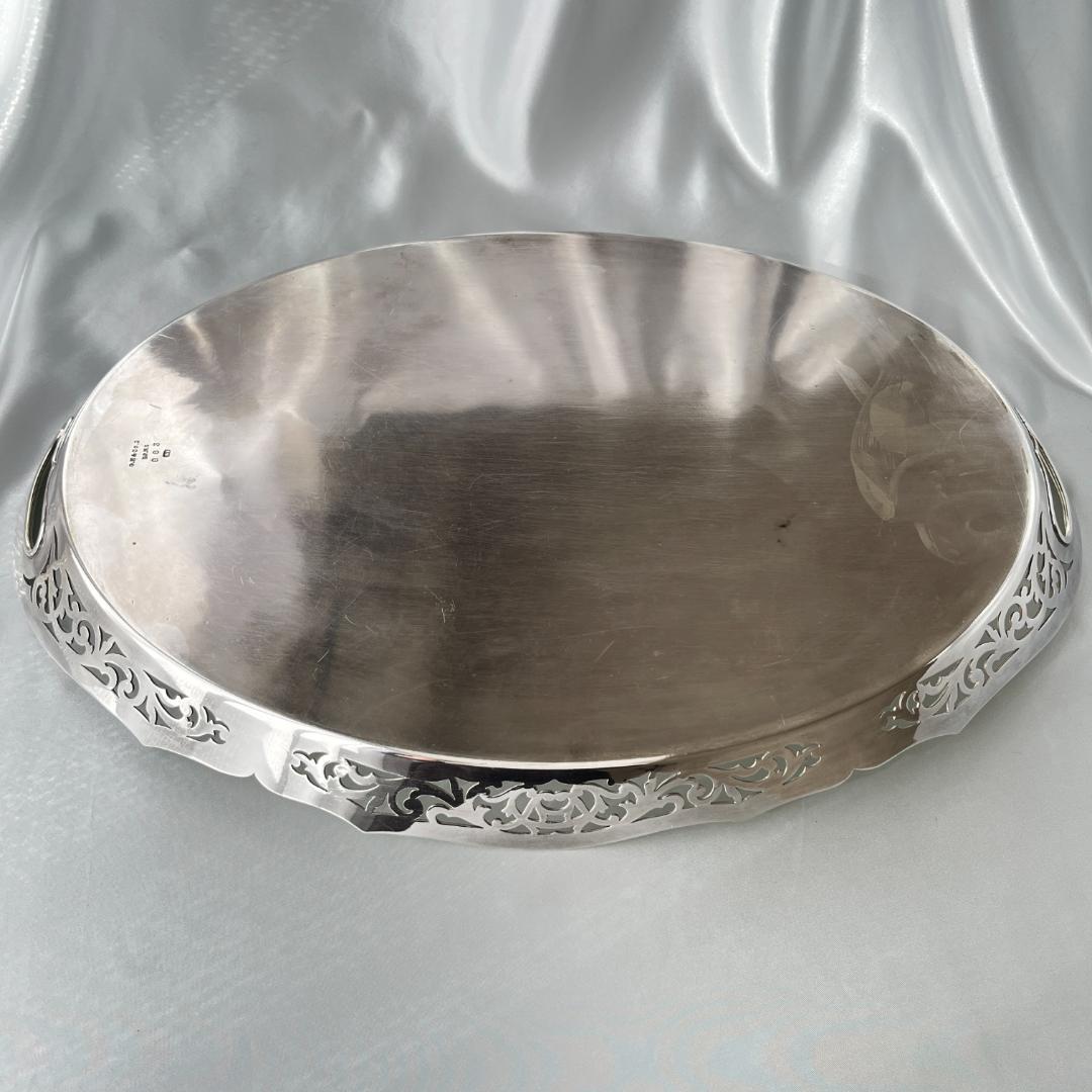 【e Heath & Co】 アールヌーボー 透かしのトレー 46cm