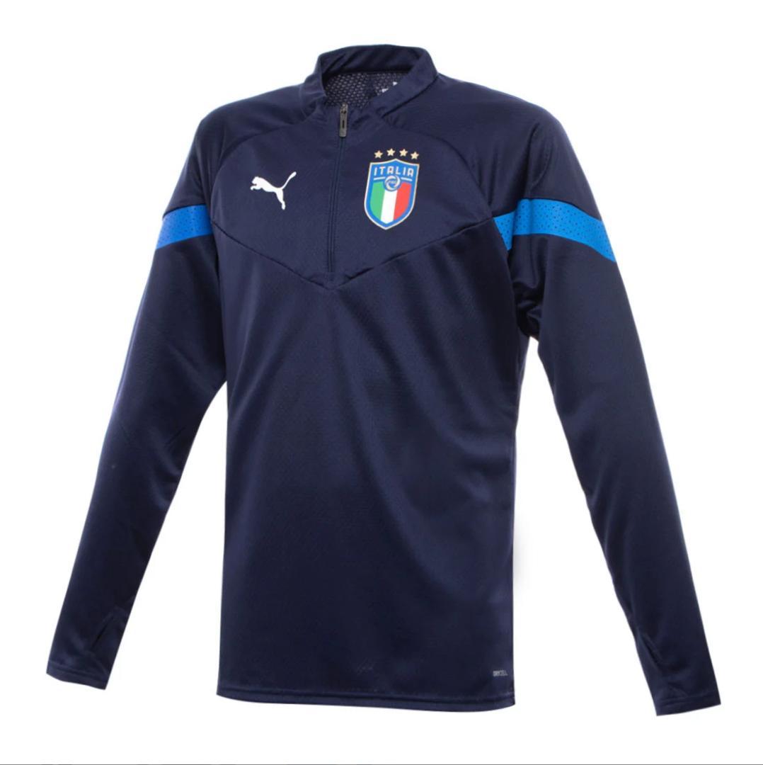 イタリア代表 2022 ハーフジップトレーニング上下 ネイビー 海外Ｍ 正規品