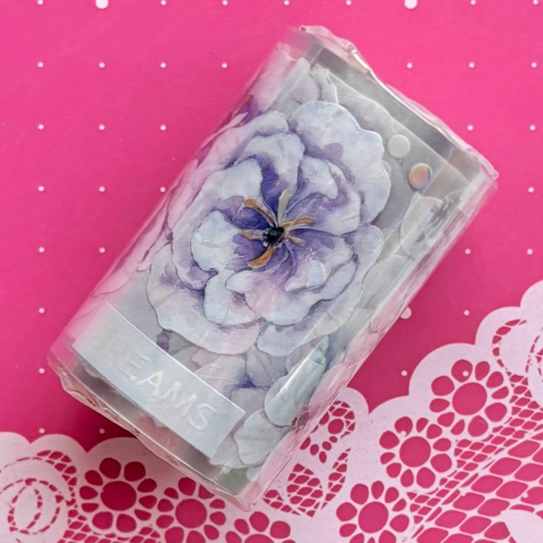 贝壳光 紫色桔梗 6cm×5m 海外マスキングテープ