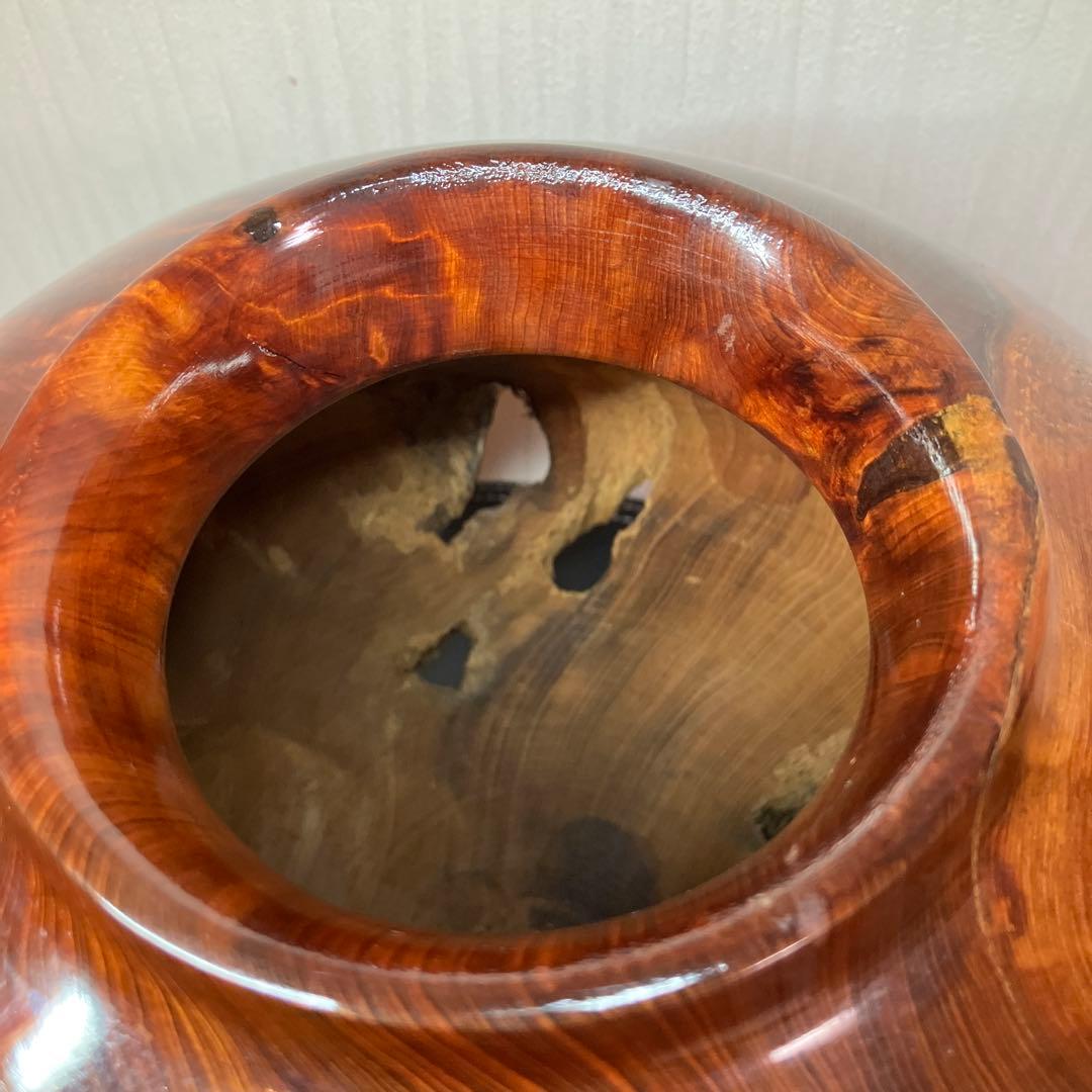 美品　希少材　屋久杉　屋久杉壺　屋久杉工芸品　世界遺産　年代物