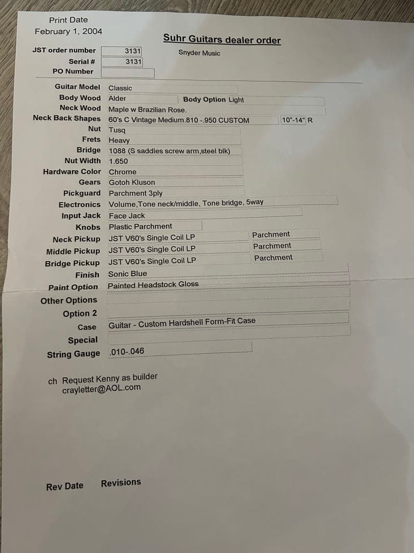 suhr ストラト　ハカランダ指板