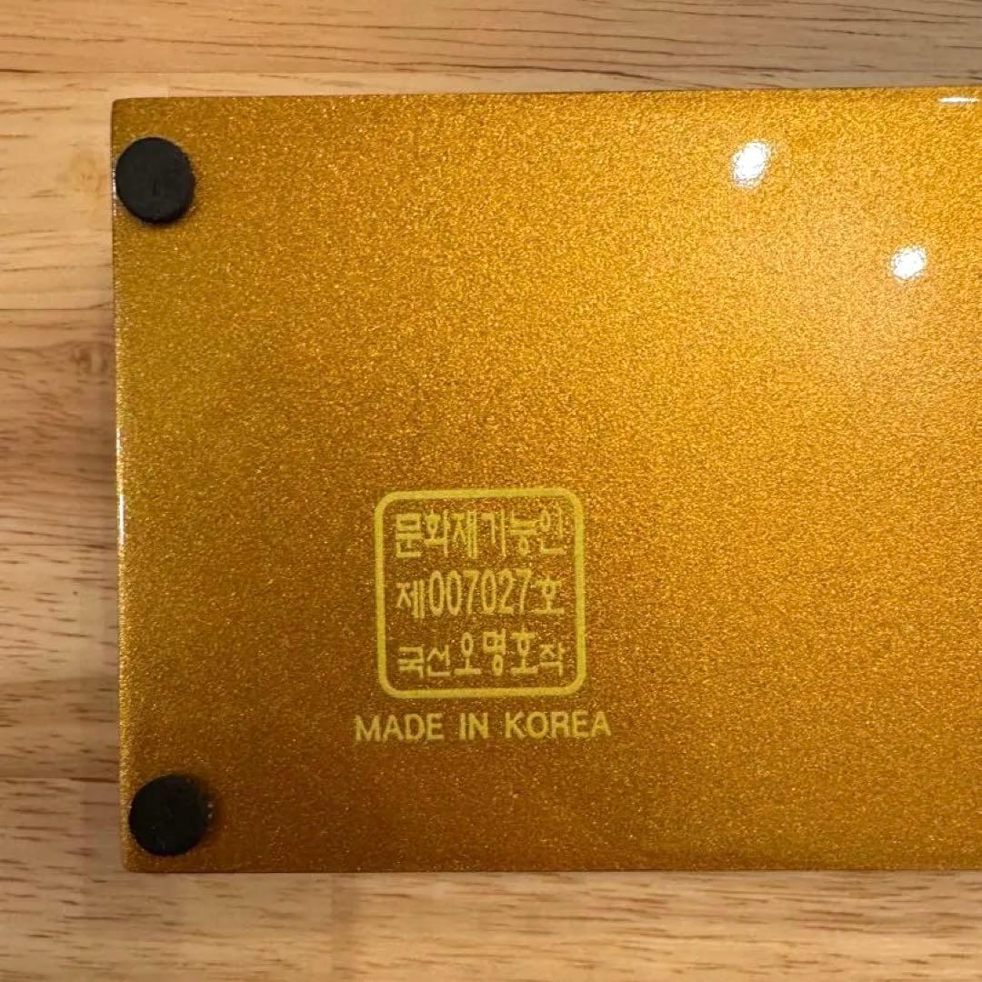 【芸術品★新品未使用】螺鈿 韓国螺鈿 長箱 アクセサリーケース 小物入れ