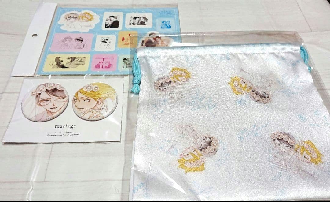 中村明日美子 とらくじ 缶バッジ他とらのあな 特典 B2アクリルボード 他