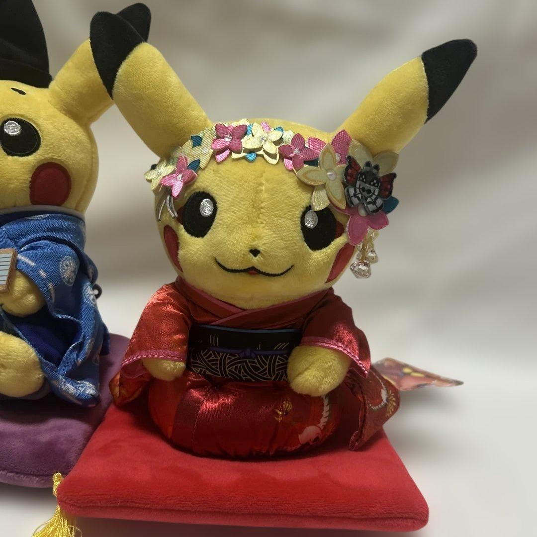 ポケモンセンタ京都　限定　ぬいぐるみ 舞妓はんピカチュウお公家さまピカチュウ