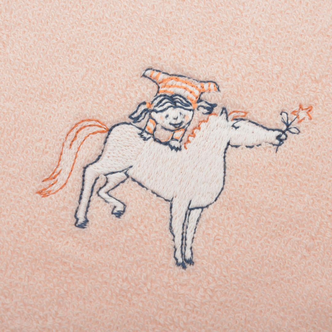 新品 エルメス ハンドタオル カレ カブリオル メロン ピンク コットン 箱付き