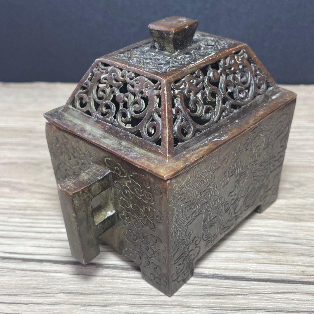 香炉 四神獣香炉 仏具 奉納香炉 銅製品 工芸品 置物