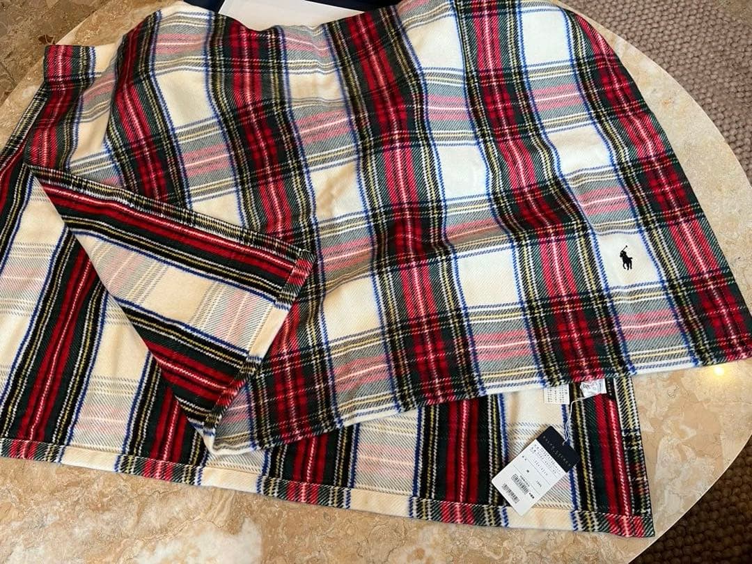 Ralph Lauren タータンチェック ブランケット 100x140cm