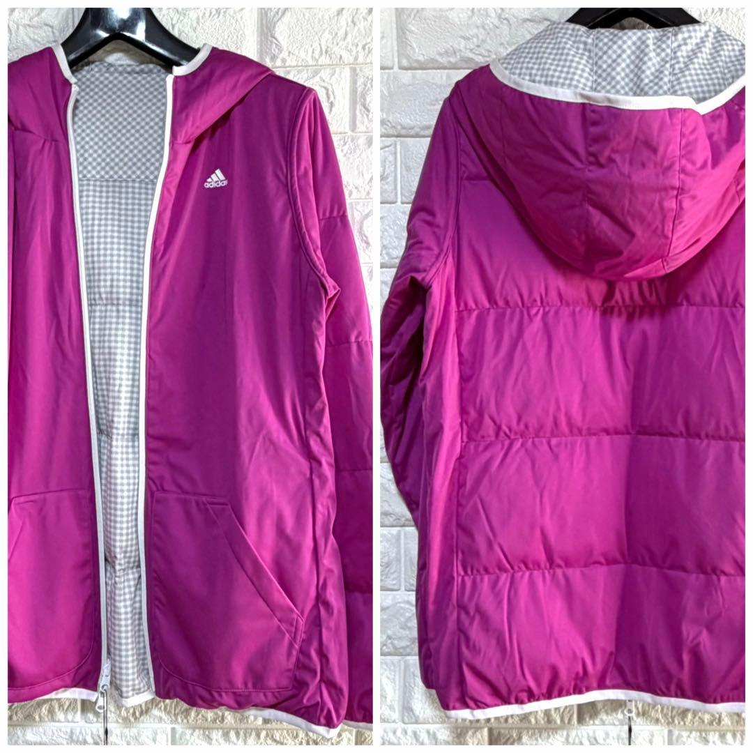 未使用⭐️アディダス　秋冬ゴルフウェア　ダウン　中綿　防寒　レディース　大きめ