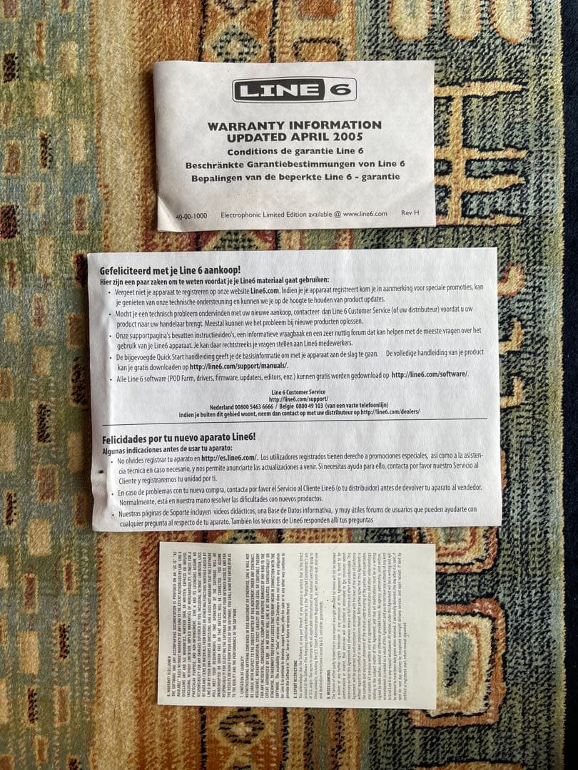 【箱、ケーブル付】 LINE6 FBV EXPRESS MKII フットスイッチ