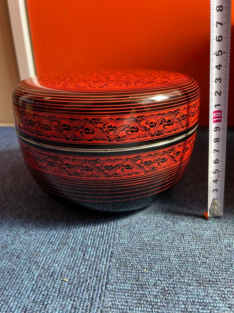 1283  讃岐蒟醤塗金喰籠　菓子器　坂本雪斎？　未使用