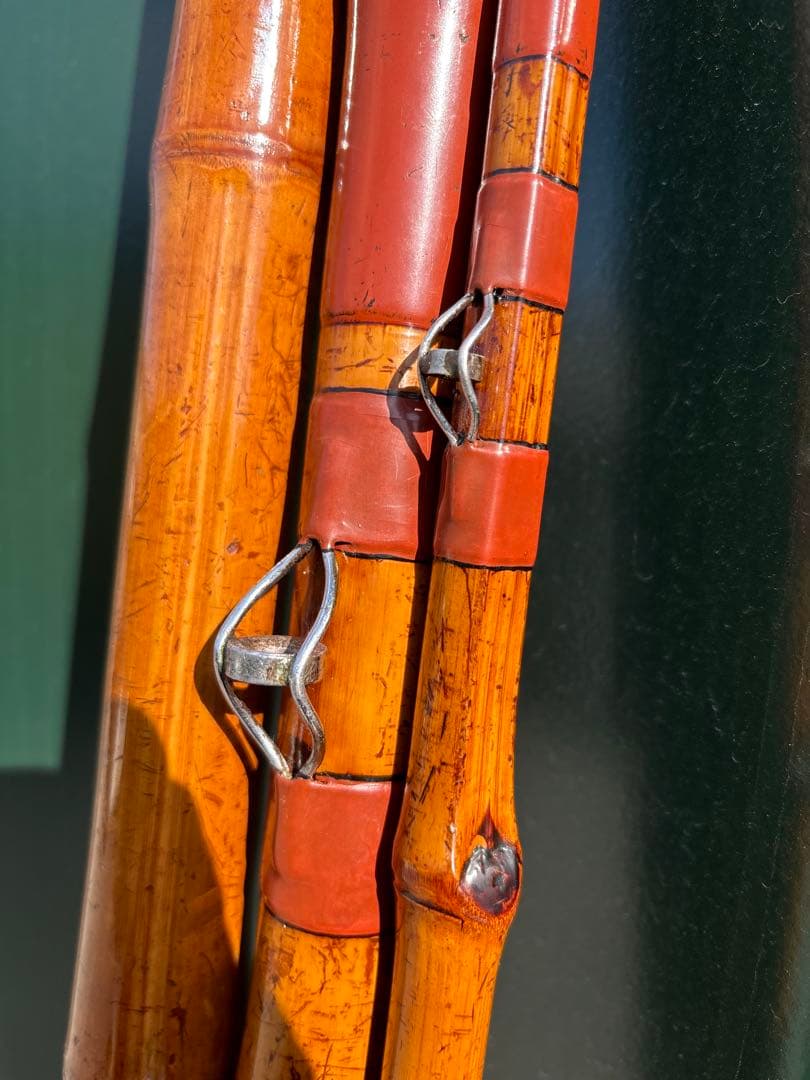 竿敏　石鯛竿　3本半　竹竿　和竿