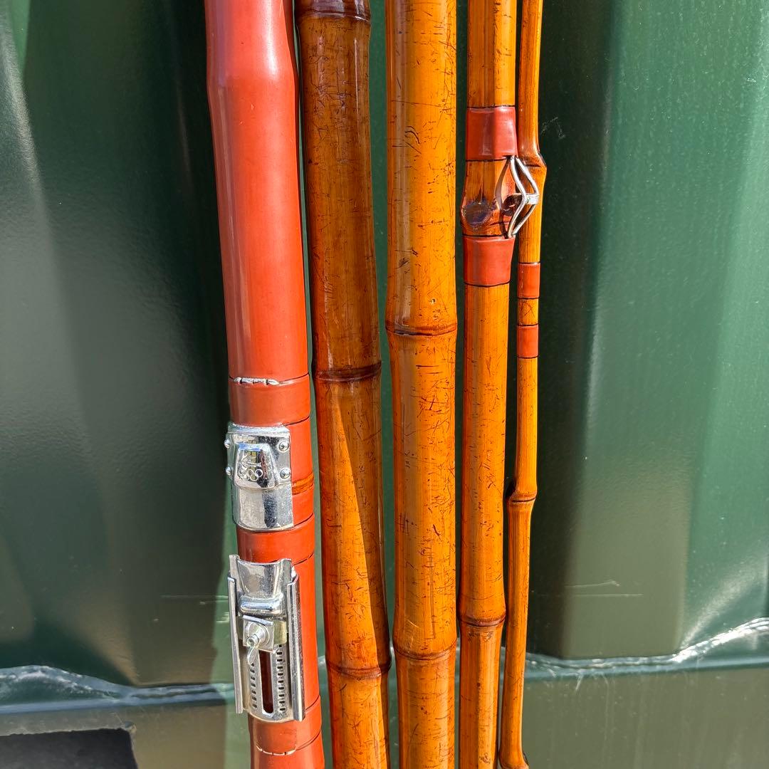 竿敏　石鯛竿　3本半　竹竿　和竿