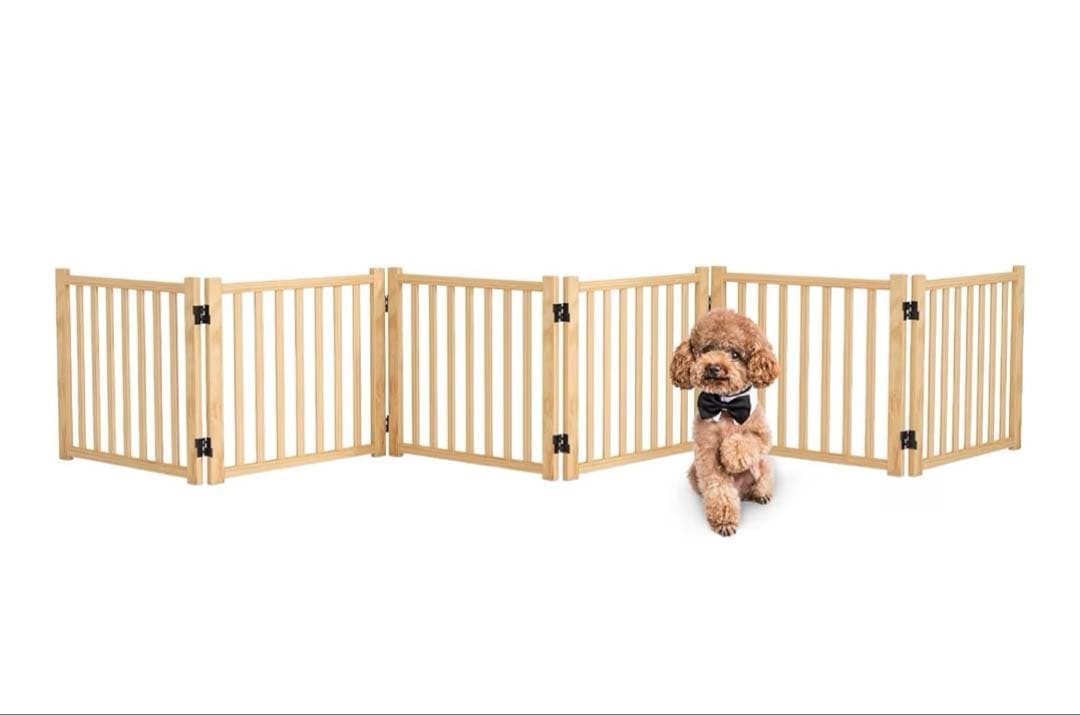 ペットゲート 置くだけ 犬 ゲート ペットフェンス 高さ43cm 幅351cm