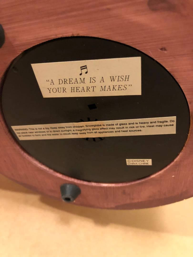 ディズニー　シンデレラ　ピンクのドレス　スノードーム　スノーグローブ