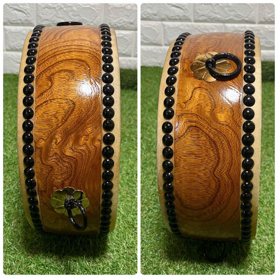 平胴太鼓 平太鼓 くり抜き 伝統芸能 お祭り 応援 和太鼓 和楽器 バチ付き