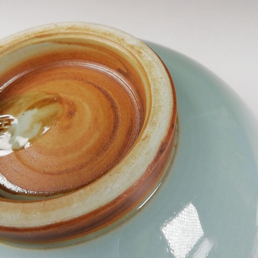 Ｔ３３６　茶碗　『彩磁　参道絵』『二代　手塚玉堂』　共箱　抹茶碗　茶道具