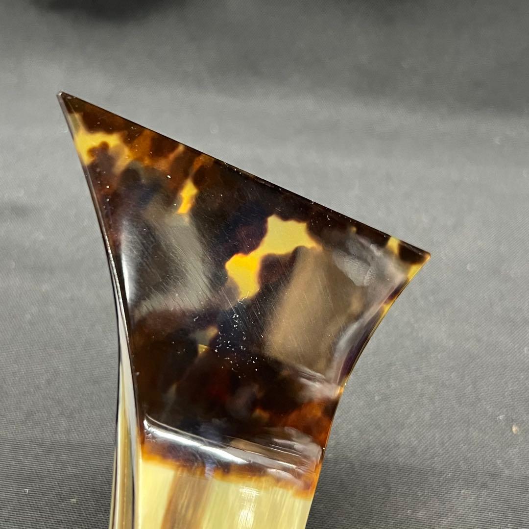 B2【used】三味線　撥　バチ　べっ甲　鼈甲　ケース入り