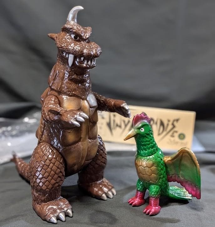 ゴメス＆リトラ「ウルトラＱ」登場怪獣（マーミット）ビニールパラダイス２体セット