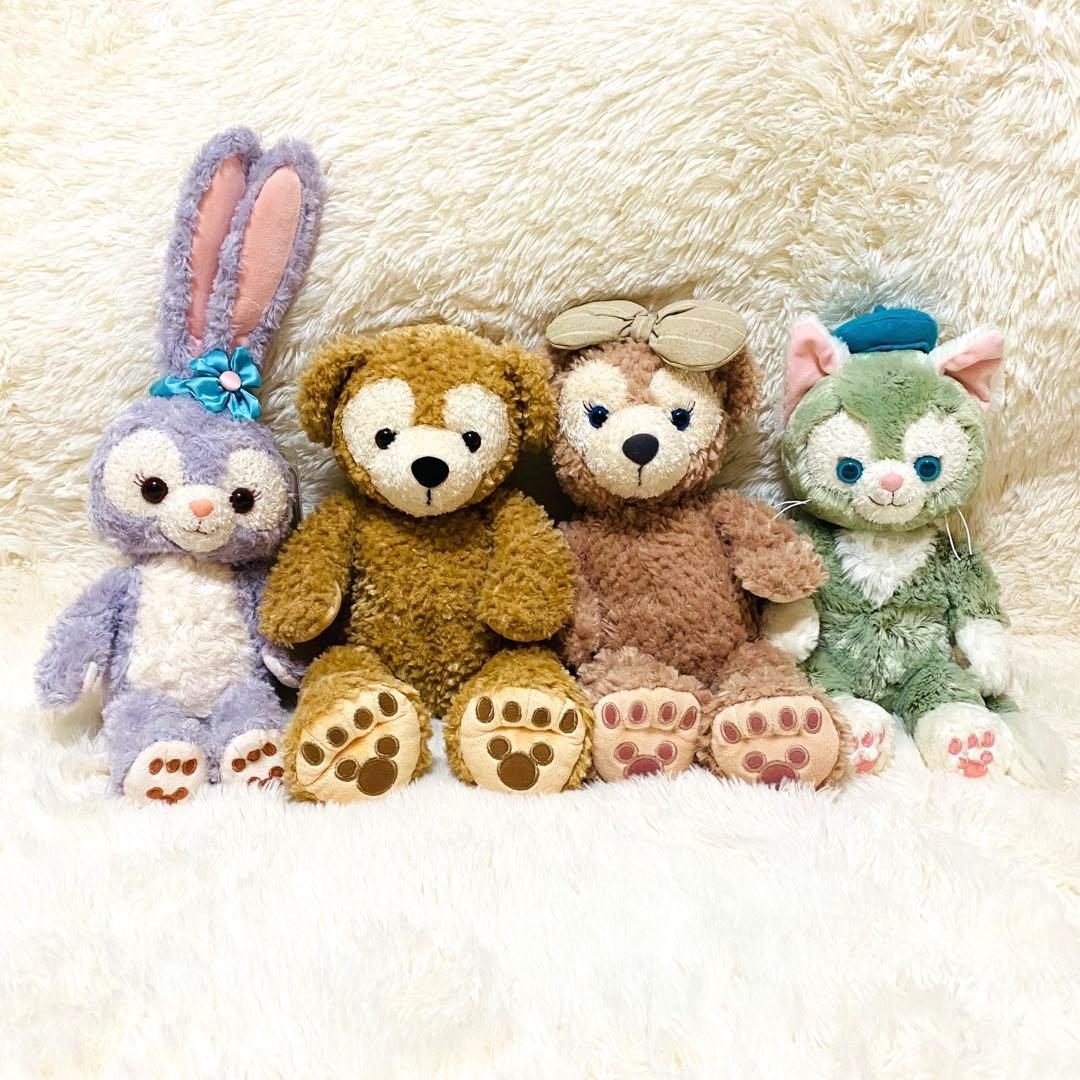 【付属品付き】ダッフィー&フレンズ ぬいぐるみ ４体セット